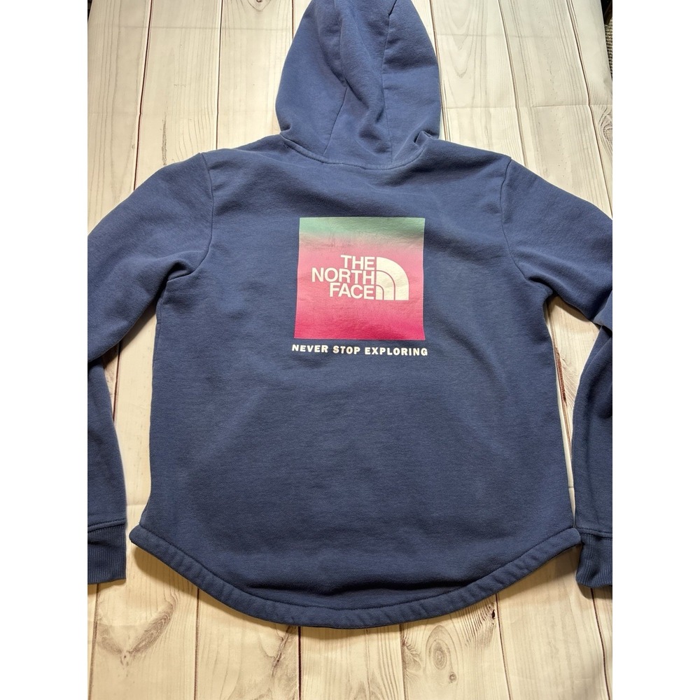 Teen Girls North Face XL Blue Mountain Hoodie Sweatshirt 14/16